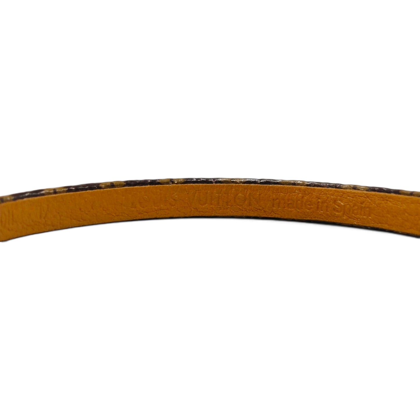 LOUIS VUITTON Bracelet Brown M8011E Rank B *Scratch*