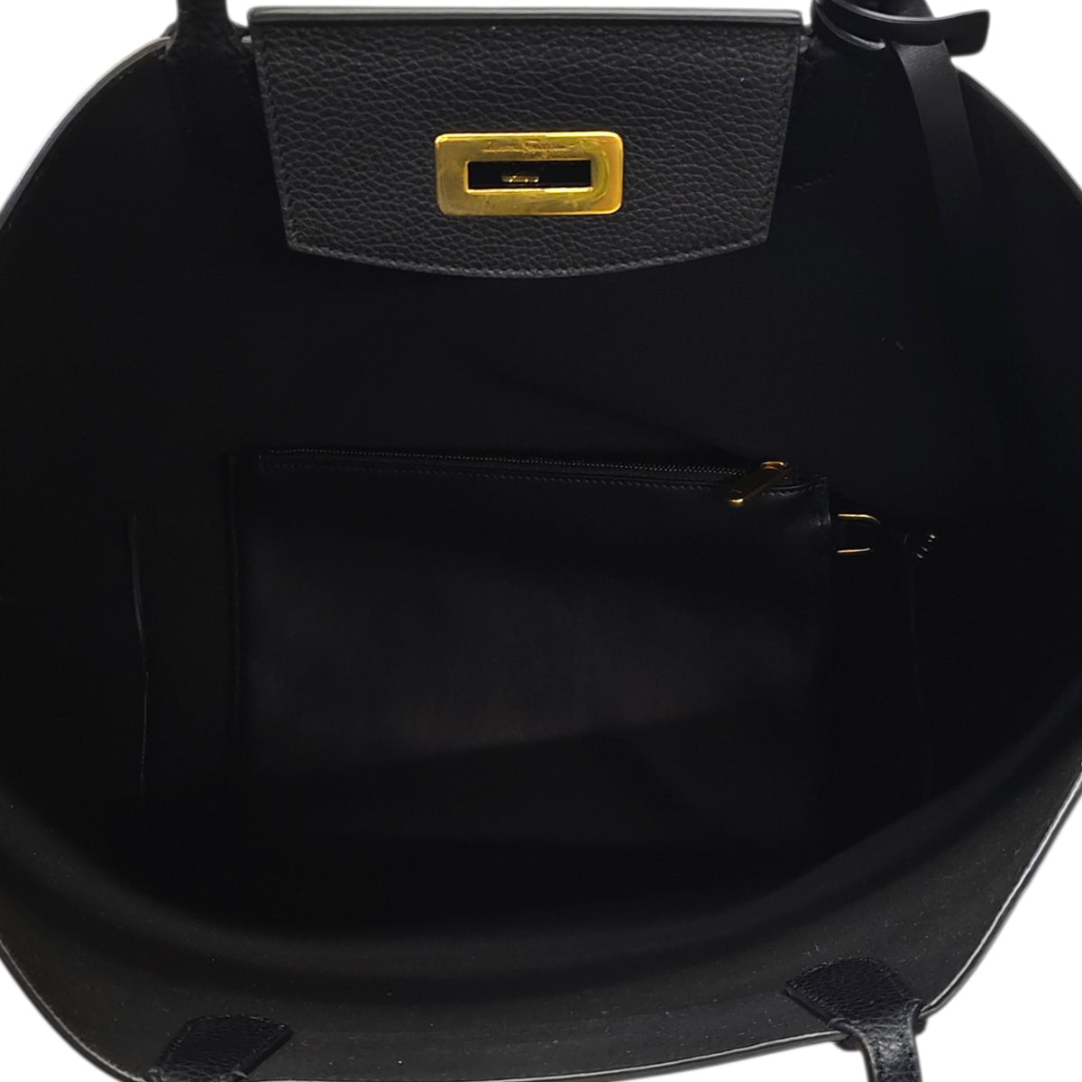 Salvatore Ferragamo Tote Bag AU-21/1376 Black Rank B