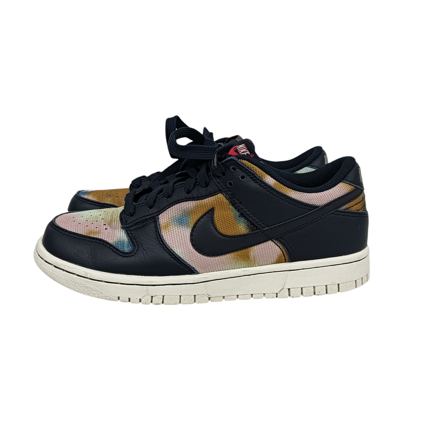 NIKE Sneaker 24cm DM1051-400 Lady's Navy/Orange Dunk Low Graffiti