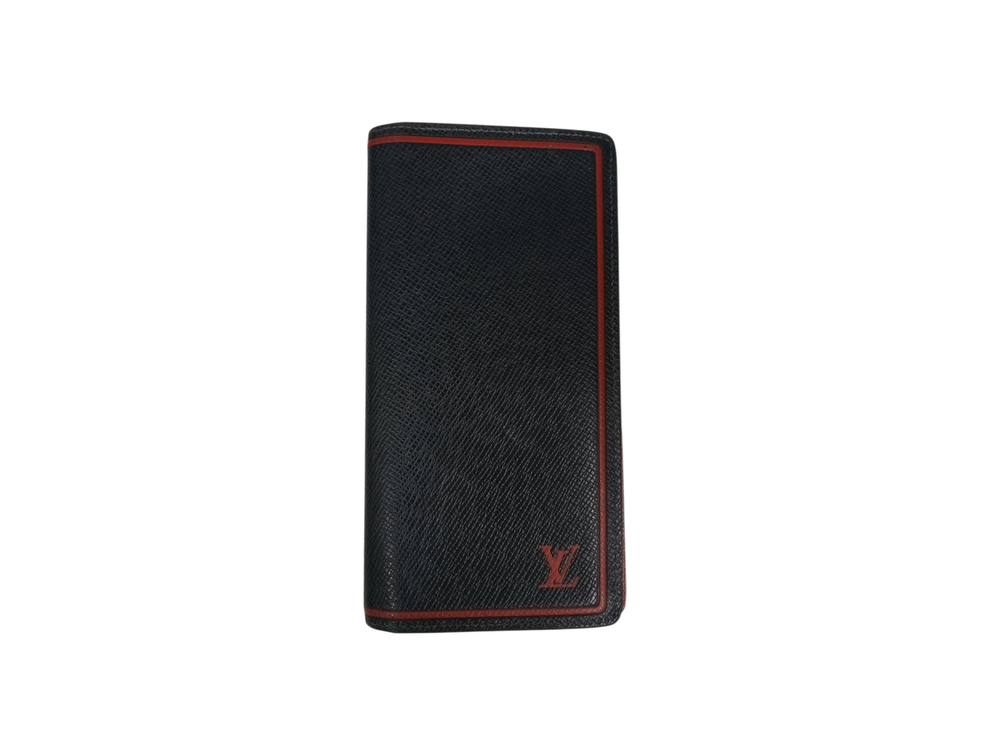 LOUIS VUITTON WALLET Taiga M63434 RANK(AB) NAVY/RED