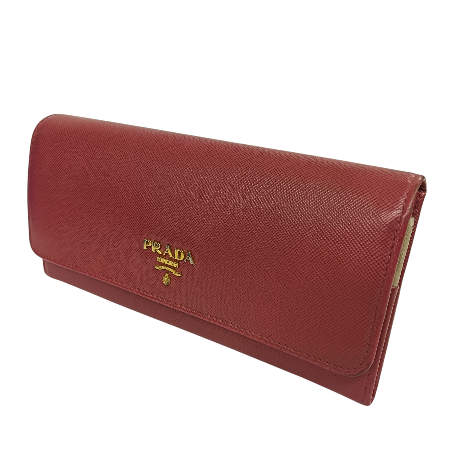 PRADA Long Wallet 1M1132 Rank (BC) Pink 63 *With Guarantee