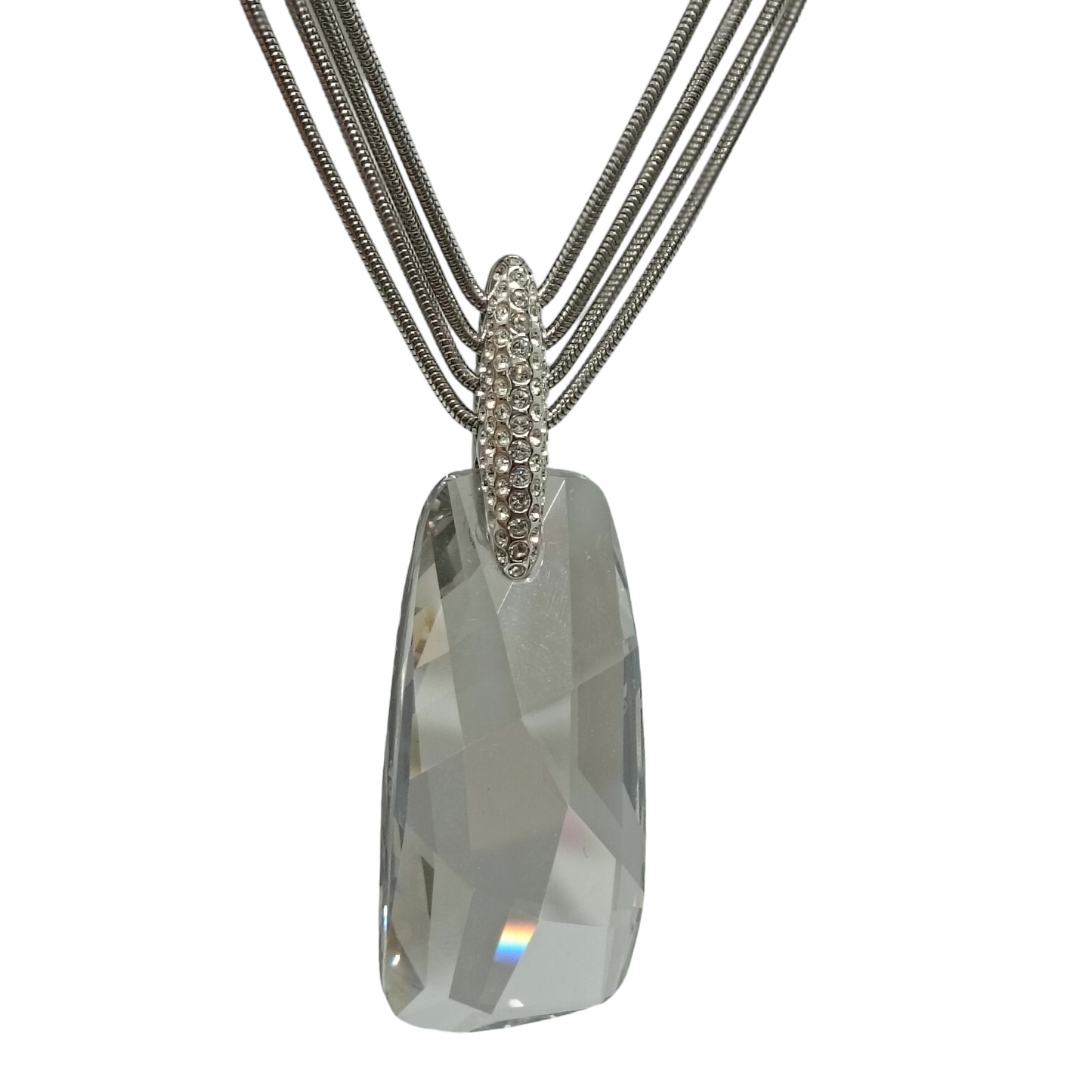 SWAROVSKI Necklace Sliver Four chains