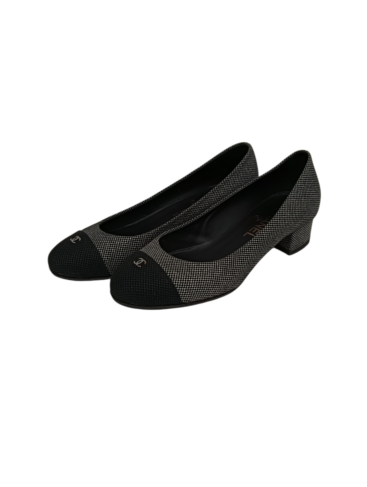 CHANEL Pumps 36C Gray G28429