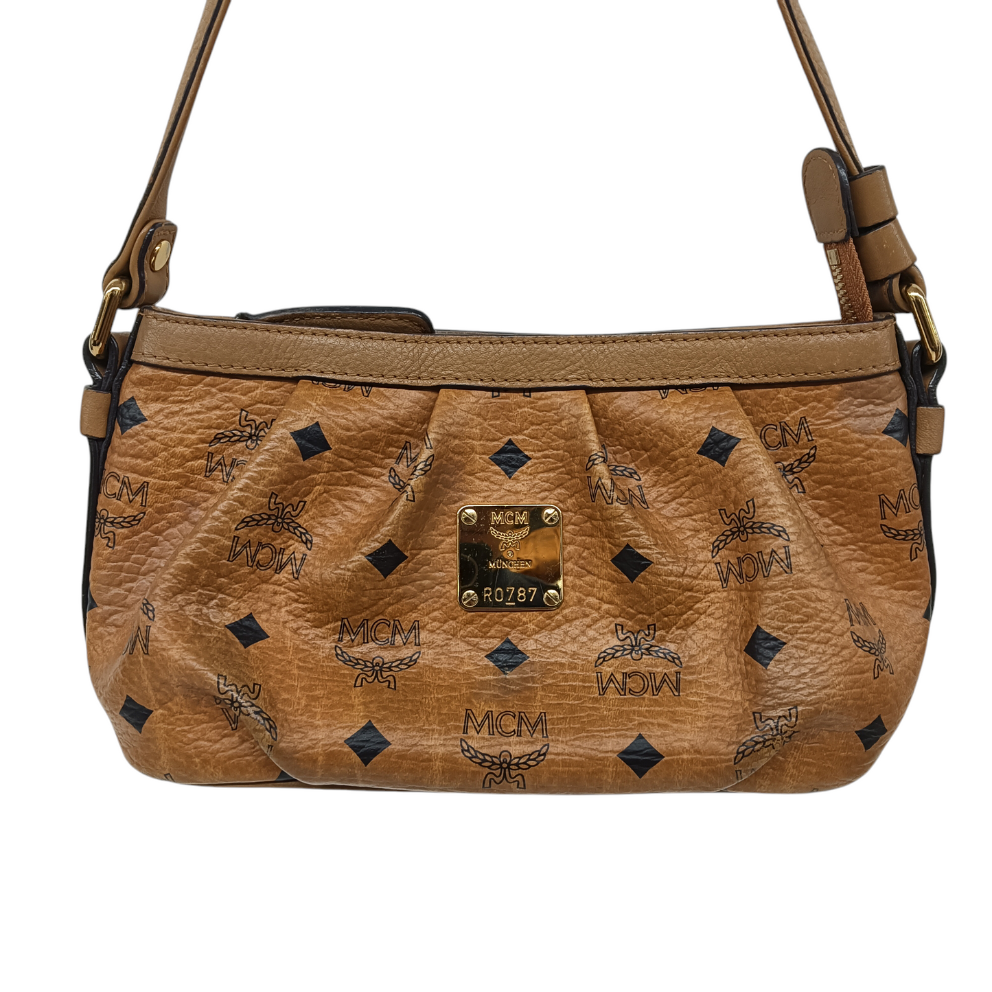 MCM One Shoulder Bag MWC9AVI08C0001 Rank (C) Brown