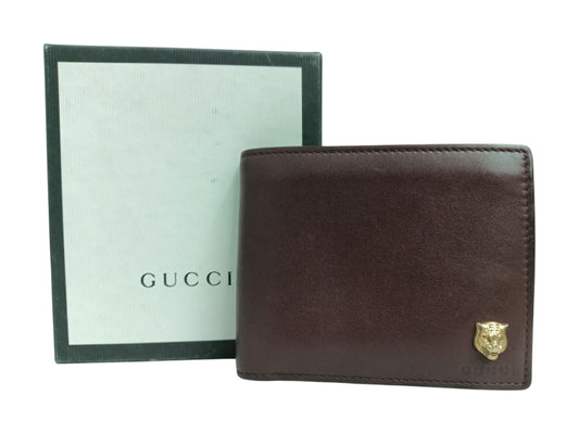 GUCCI Wallet 428720 Wine Red Rank (B)