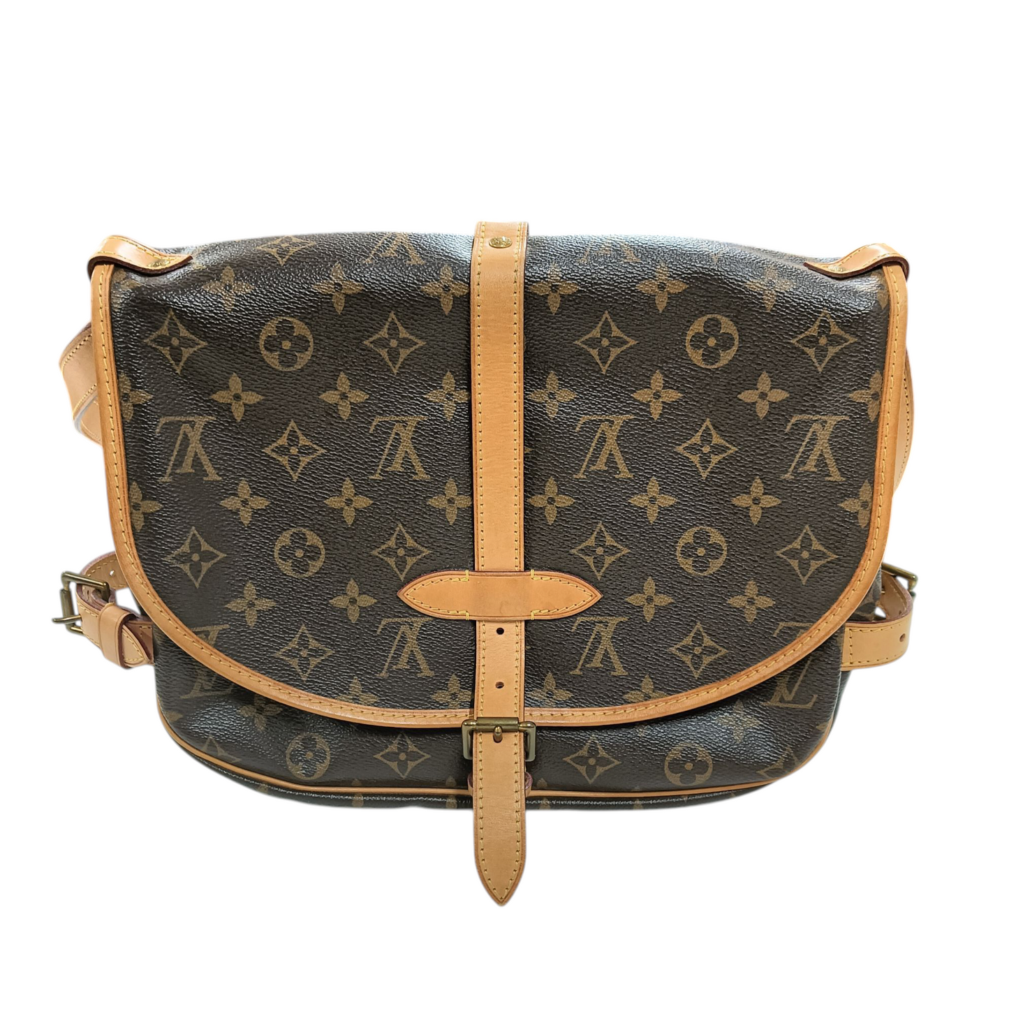 LOUIS VUITTON Shoulder Pouch Monogram M42250 MB2153 Brown