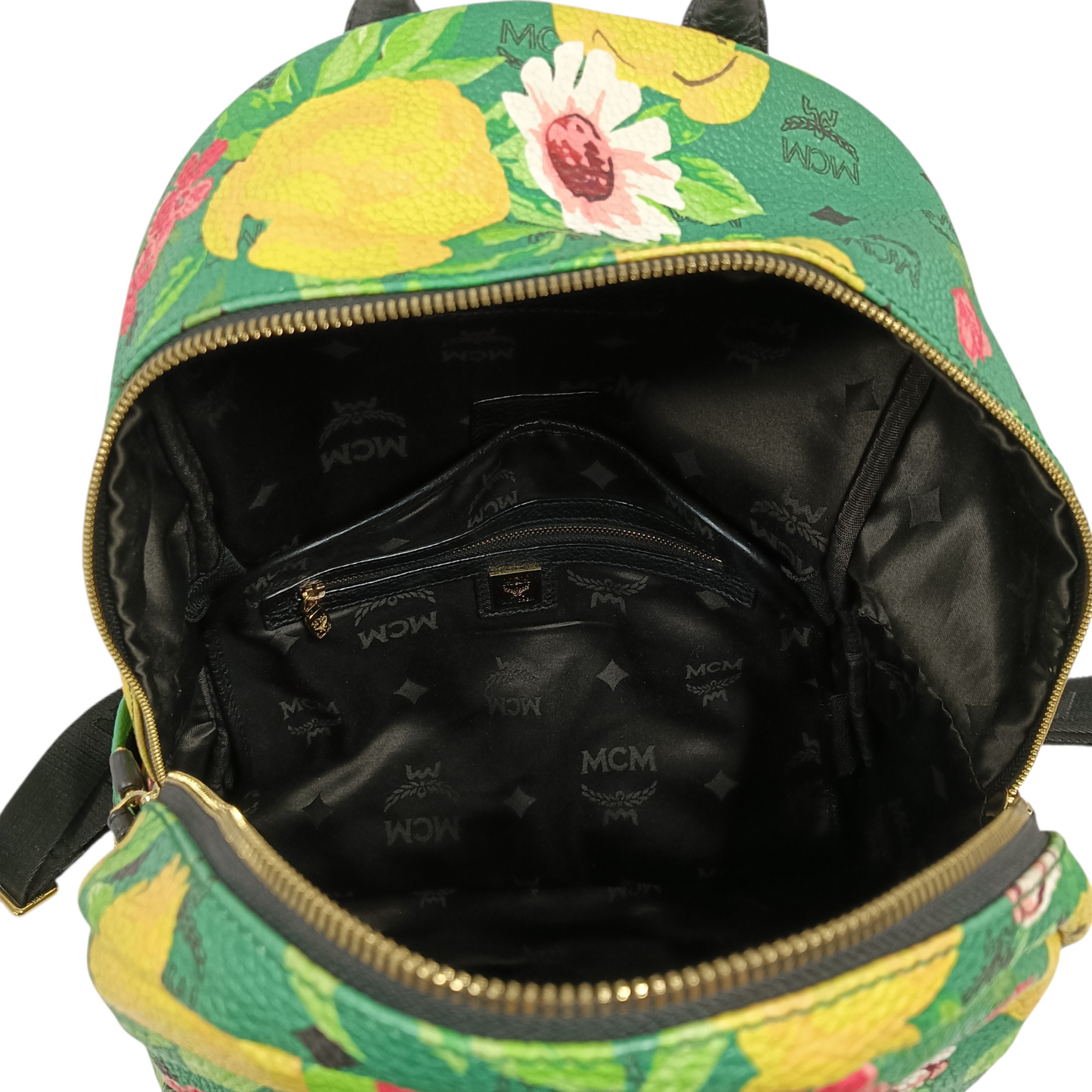 MCM Rucksack MMK45JP90GA001 Black And Green Paradiso
