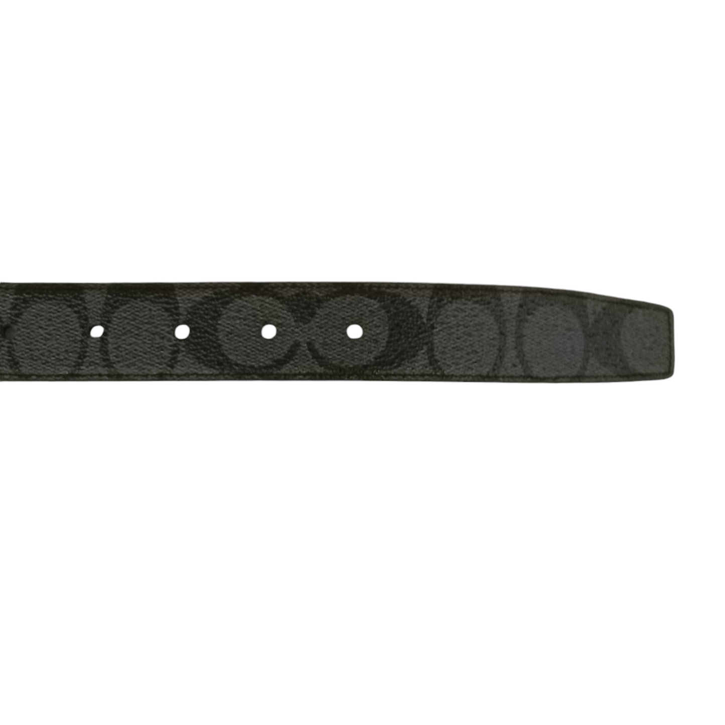 COACH BELT Black Scratch Reversible