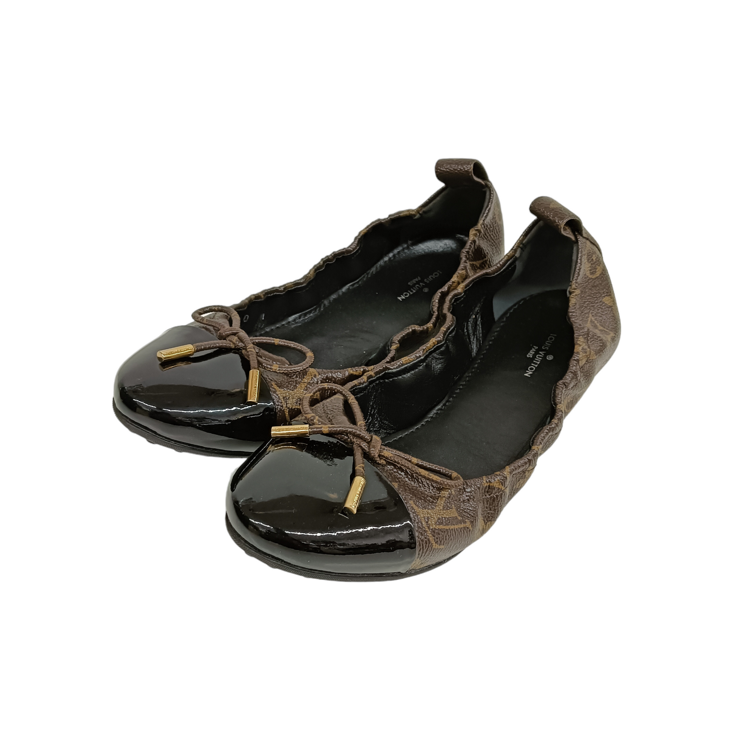 LOUIS VUITTON Flat Shoes 40 Lady's Brown