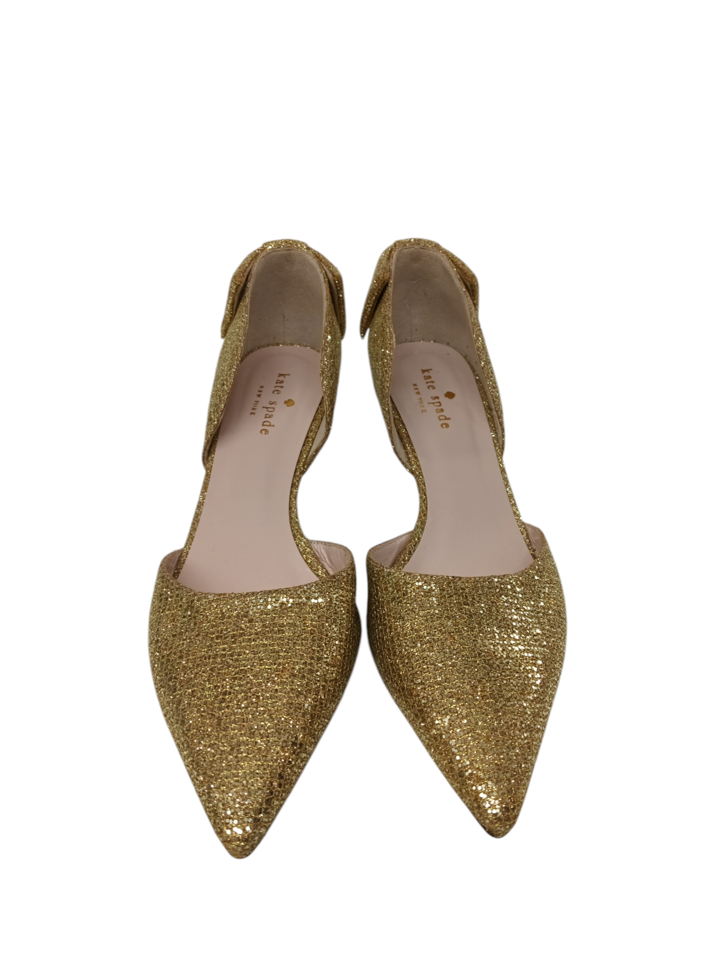 KATE SPADE PUMPS 7C Lady's gold Rank (B)