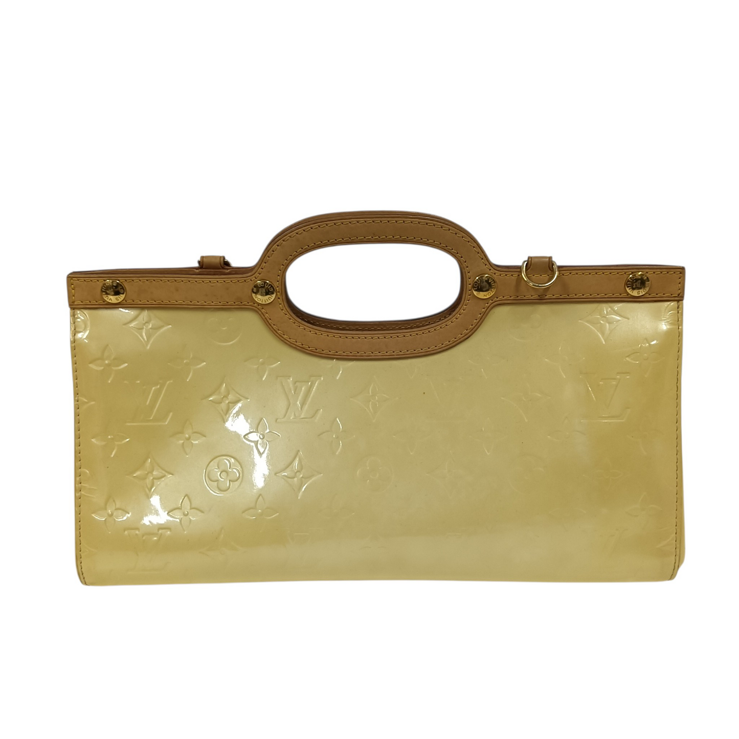 LOUIS VUITTON Handbag Vernis M91374 Yellow **Without Straps