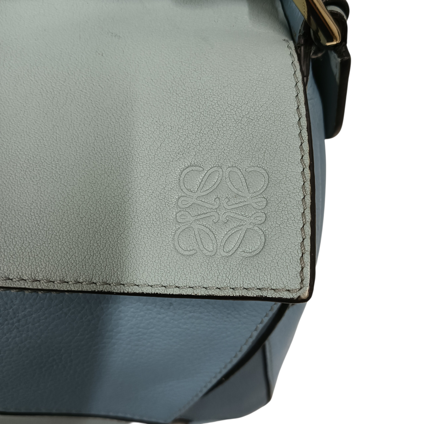 LOEWE 2WAY Bag Sky Blue 06 17 07  Stain/Damage Puzzle Medium