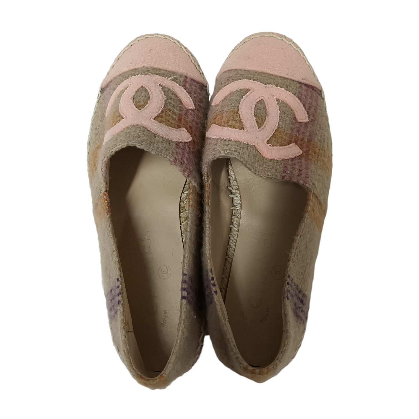 CHANEL Espadrille 35 Lady's Brown/Pink G29762