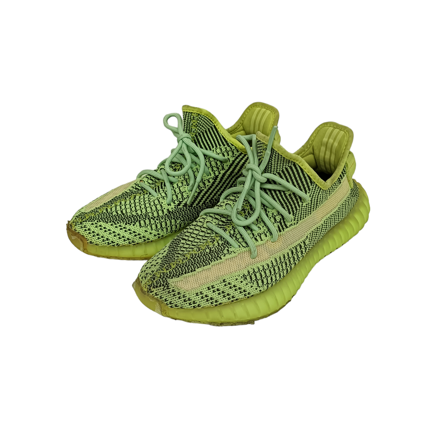 ADIDAS SNEAKER 40.5 FW5191 Mens Light Green Stain YEEZY BOOST 350