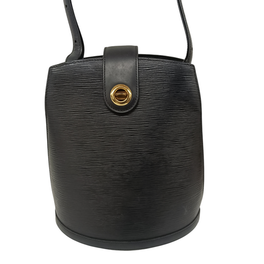 LOUIS VUITTON Shoulder Bag Epi M52252 Rank (C) Black Inside Damage VI1905