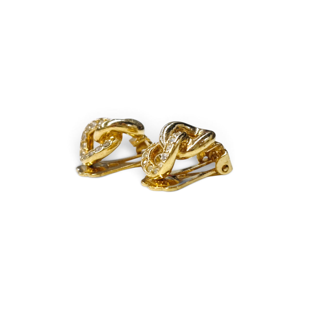 Christian Dior Earrings Gold Rank B