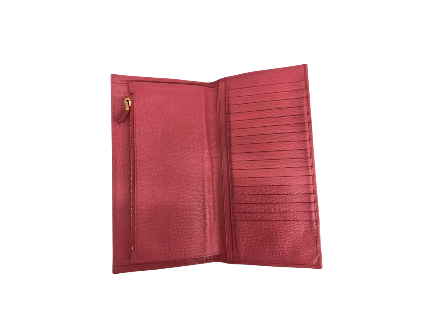 PRADA Card Case Pink Scratch