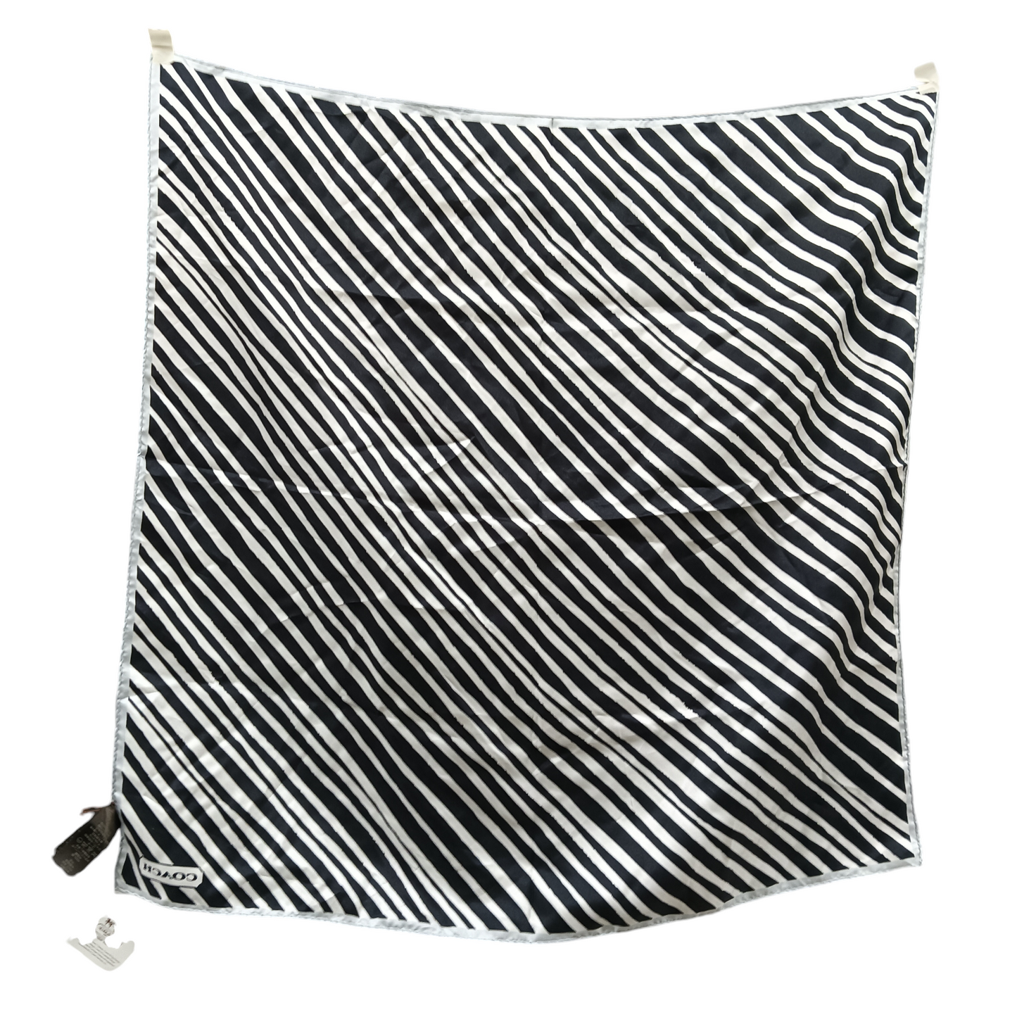 COACH SCARF ZEBRA PATTERN BLACK/WHITE