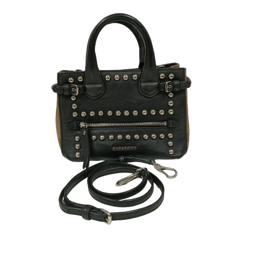 BURBERRY 2Way Bag 4012388/66L Black/Beige Rank (B)