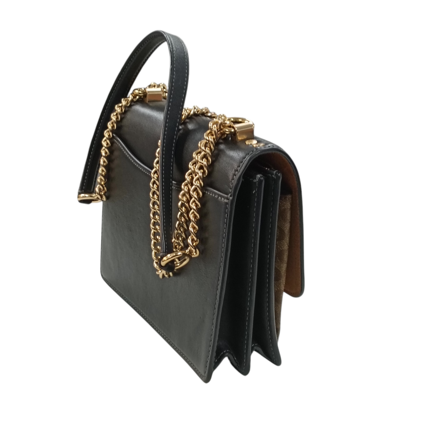 COACH Shoulder Bag Black/Brown CJ943