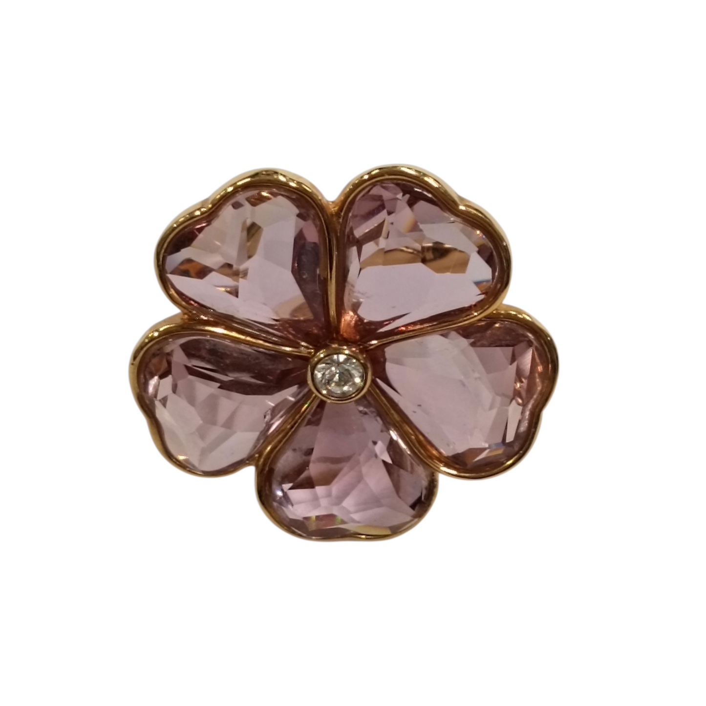 Swarovski Ring Pink/Gold Size 58