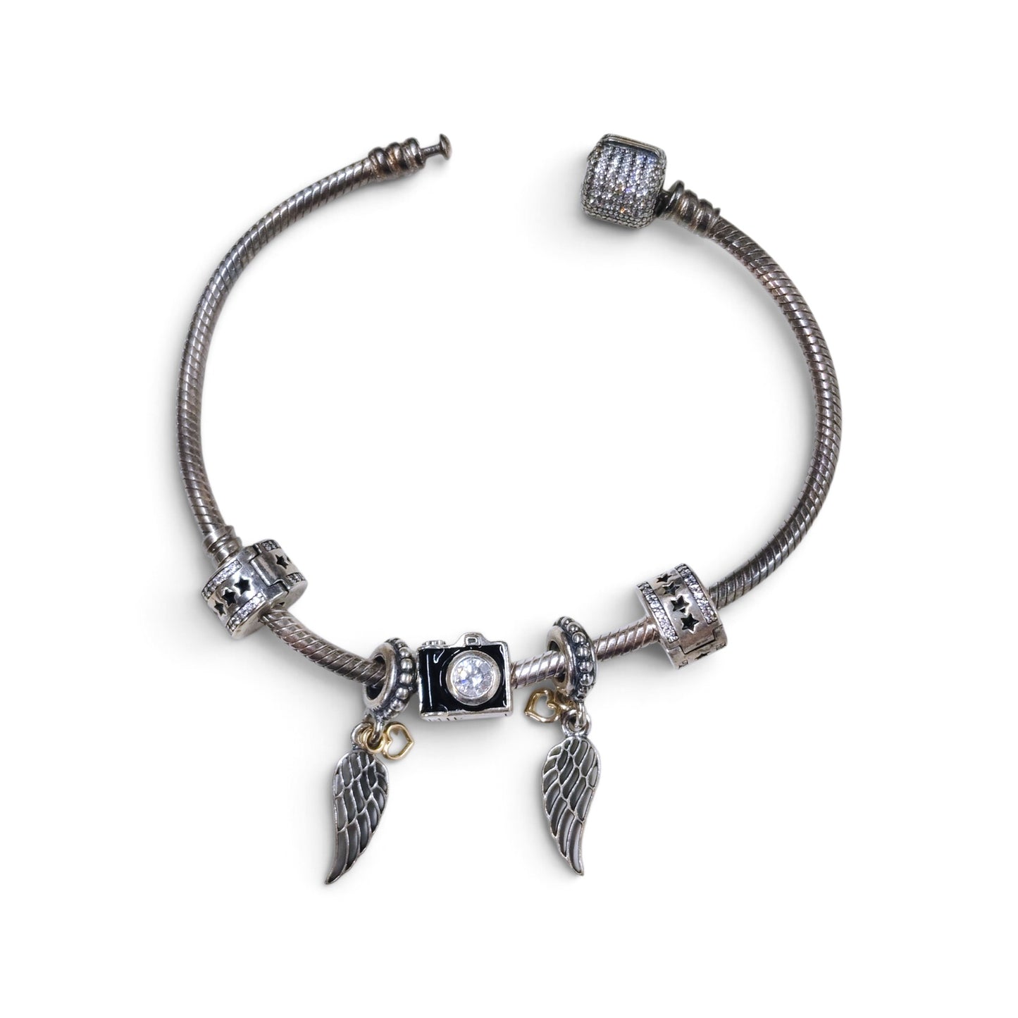 PANDORA Bracelet Silver Charm 5P Set