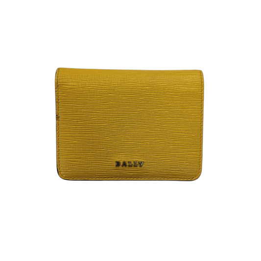 BALLY Wallet Yellow LETTES