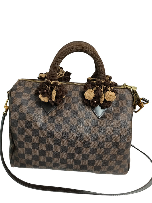 LOUIS VUITTON 2WAY BAG DAMIER BROWN STAIN N41367 SP1192 SPEEDY 30 BANDOUL IERE RANK(B)