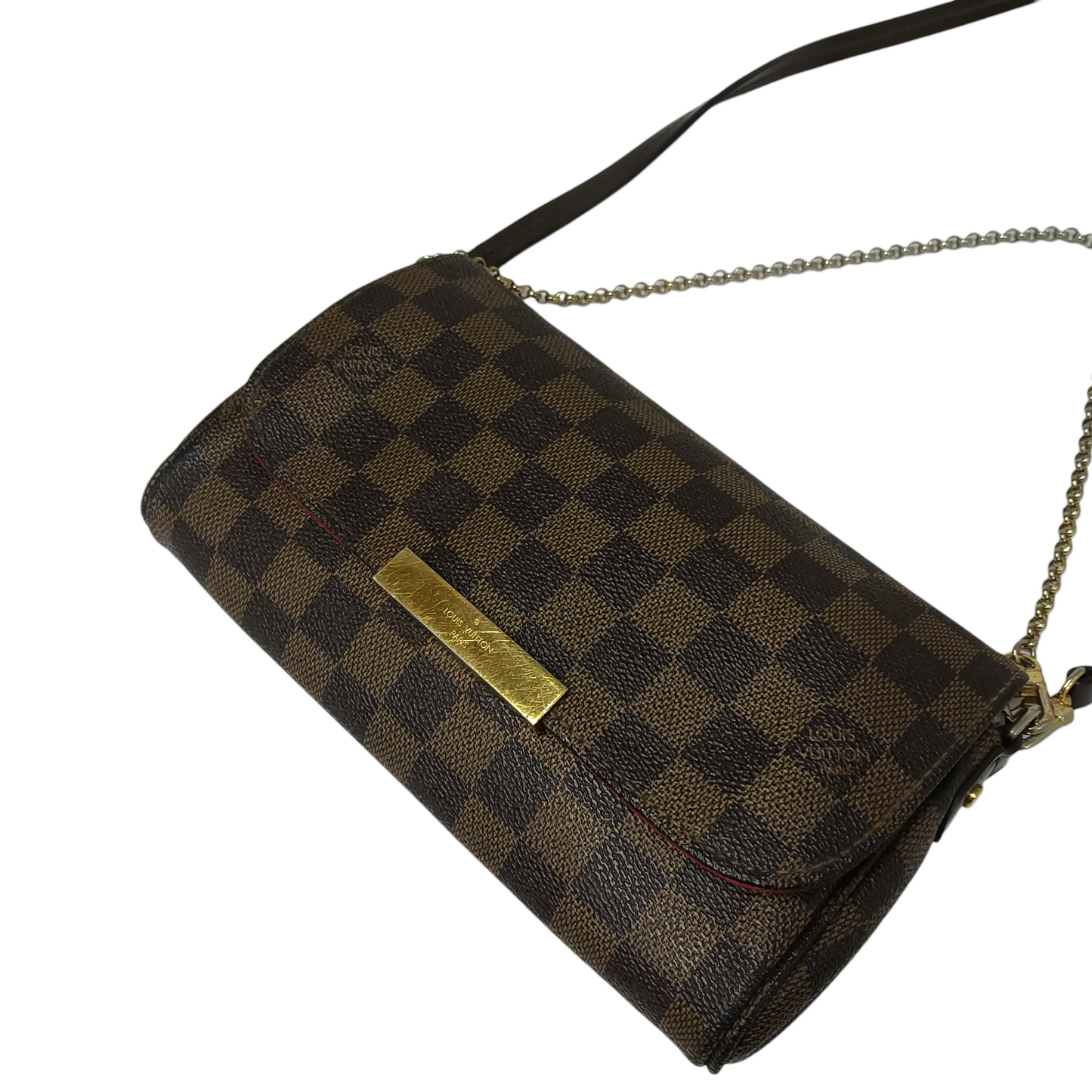 LOUIS VUITTON Shoulder Bag Damier N41129 Brown SP0099 Rank B *Scratch