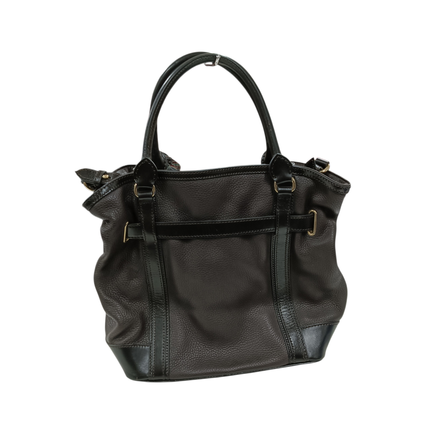 BURBERRY 2WAY Bag 3801215 Brown And Black Scratch