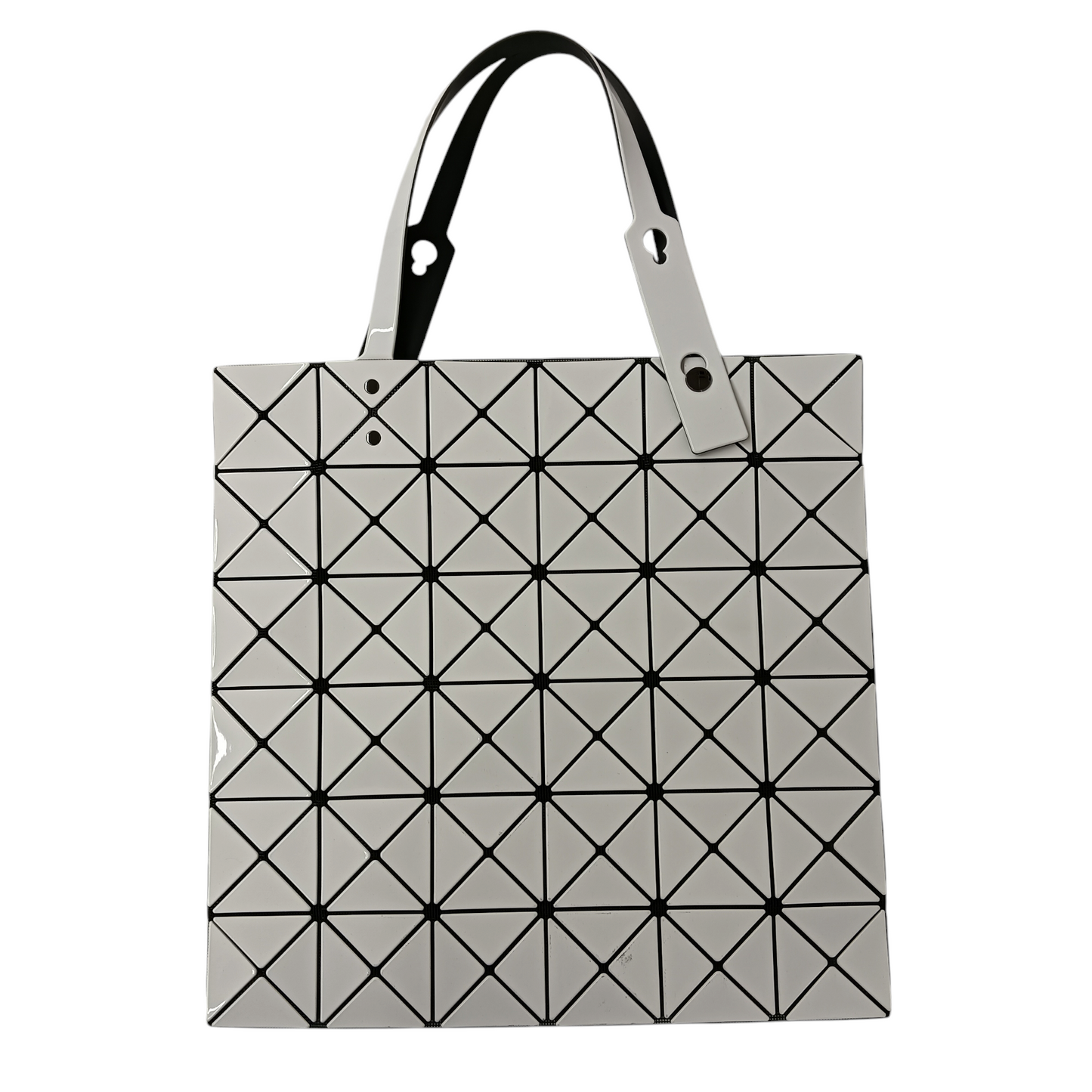 BAO BAO ISSEY MIYAKE Tote Bag BB26-AG053 Rank AB White Stain