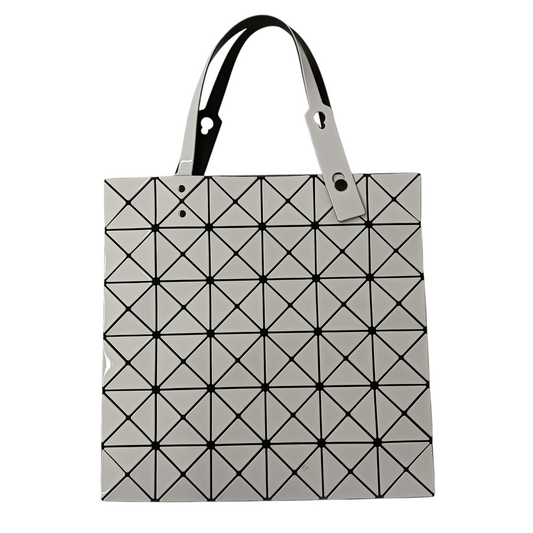 BAO BAO ISSEY MIYAKE Tote Bag BB26-AG053 Rank AB White Stain