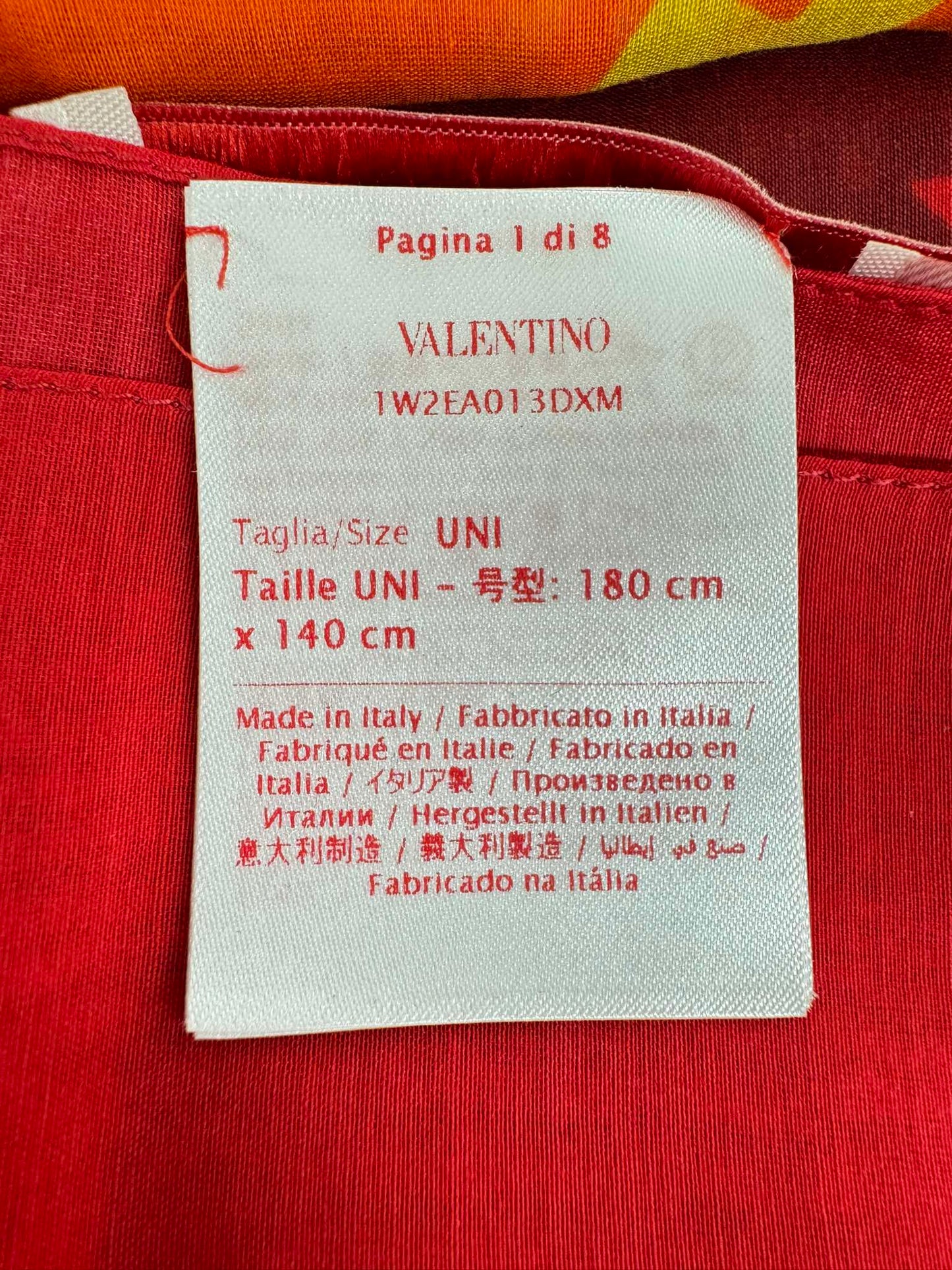 VALENTINO SCARF RED