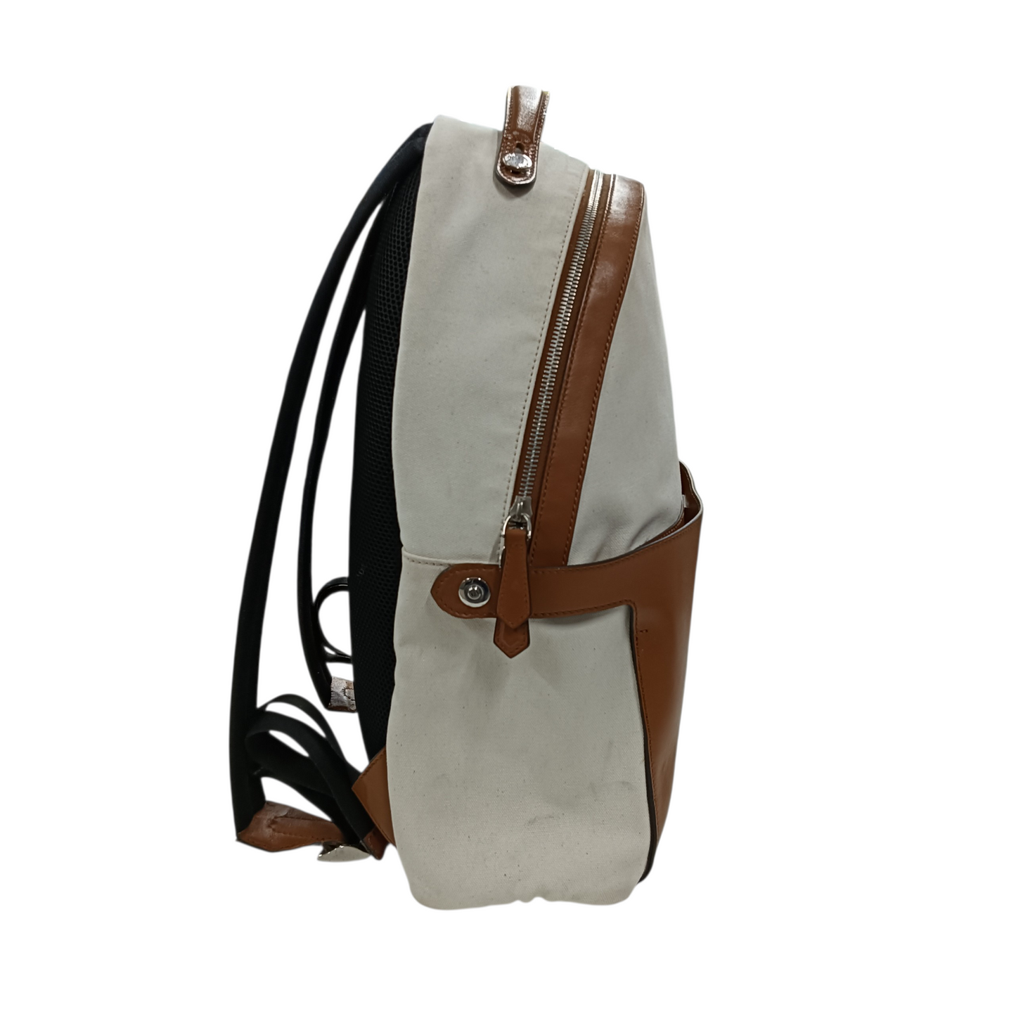 FENDI Rucksack 7VZ053 Beige/Brown Stain/Scratch
