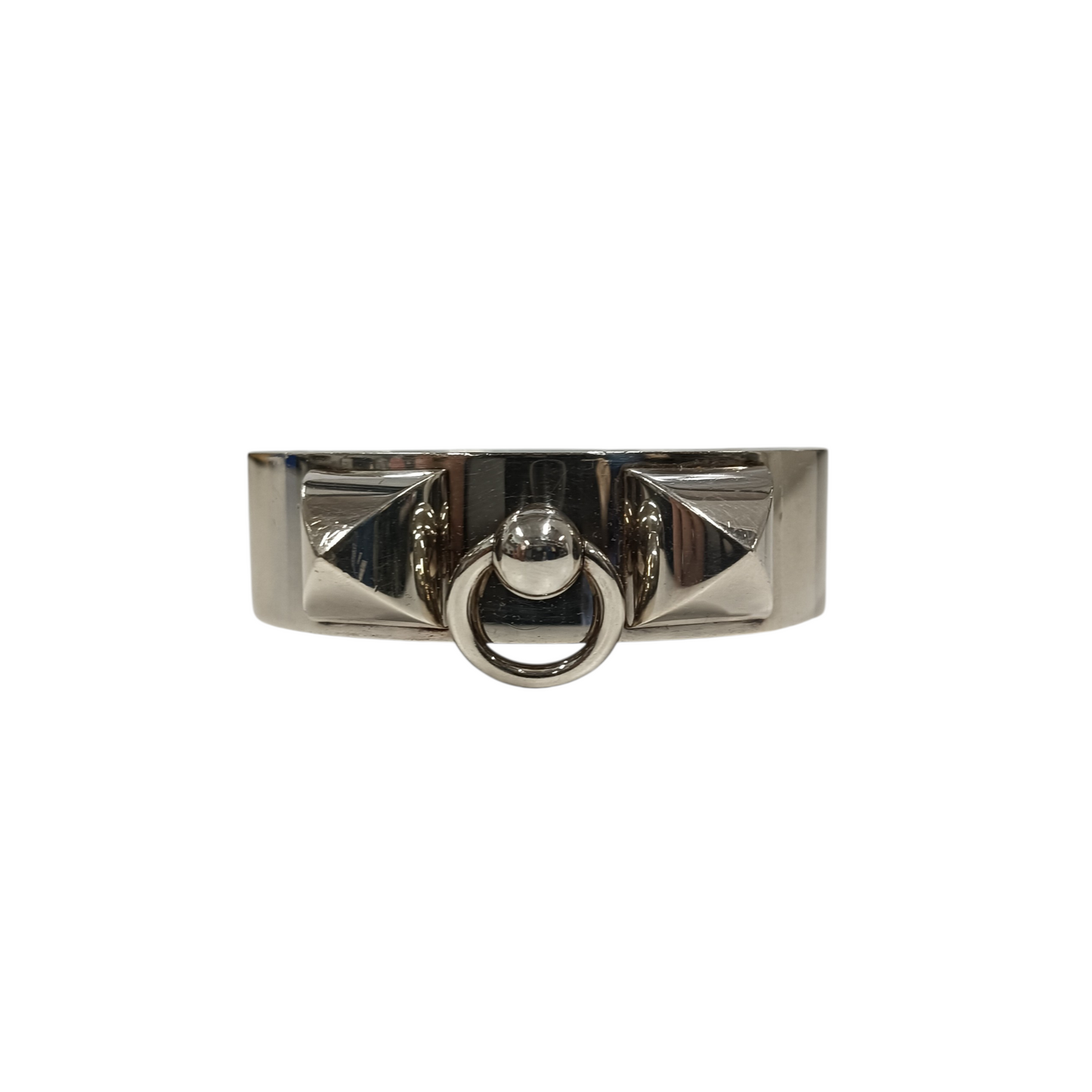 HERMES Bangle Silver AG925 Collier De Chien 14AK095145