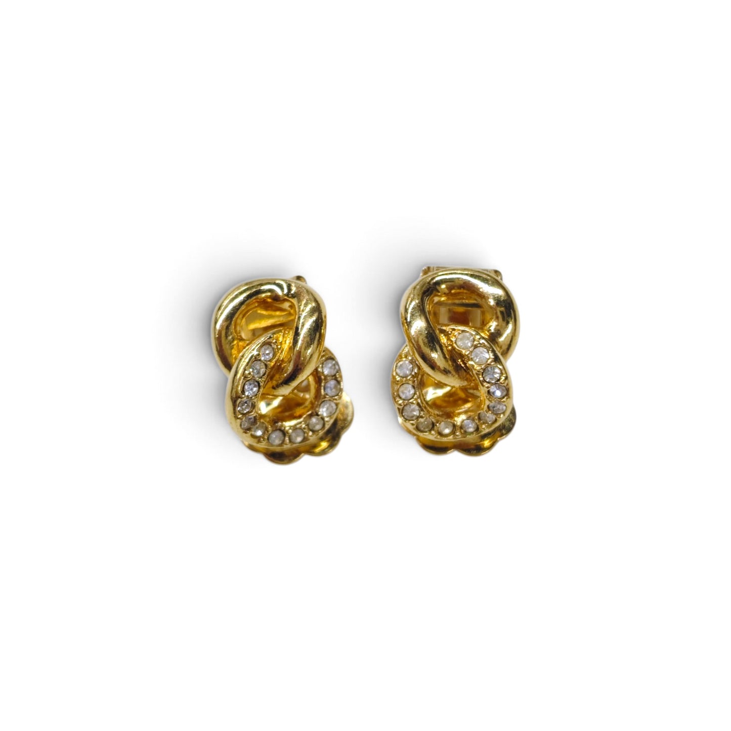 Christian Dior Earrings Gold Rank B