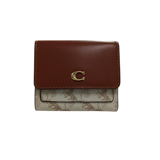 COACH Wallet Brown/Ivory CAT57