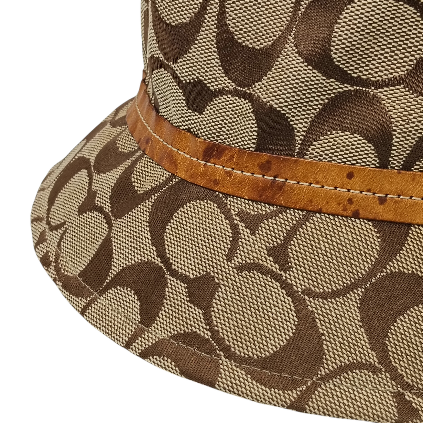 COACH Hat CB707 Brown Rank C Stain