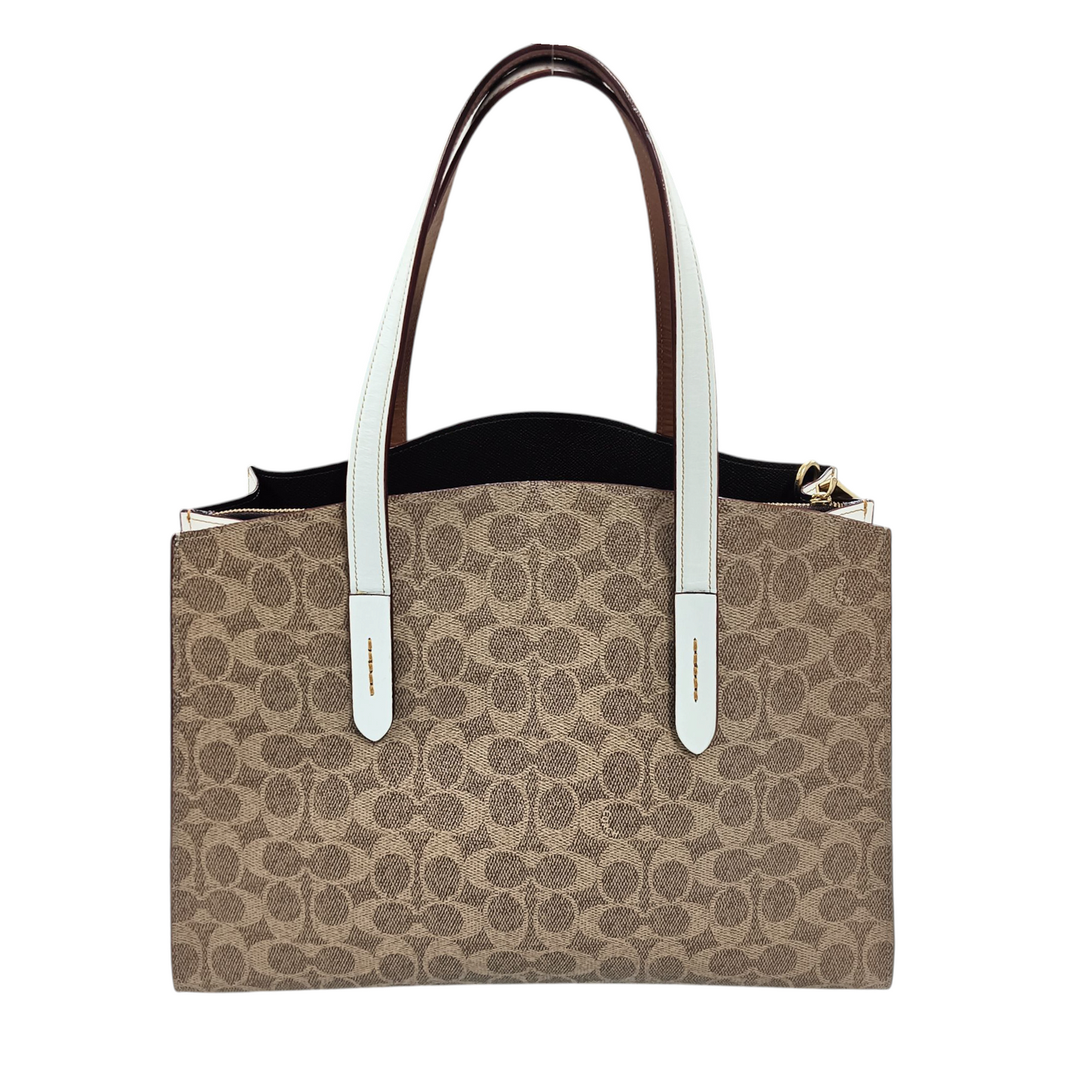 COACH 2Way Bag Beige 31210