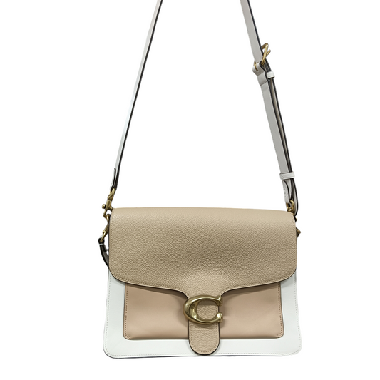 COACH 2WAY BAG BEIGE/WHITE 75800