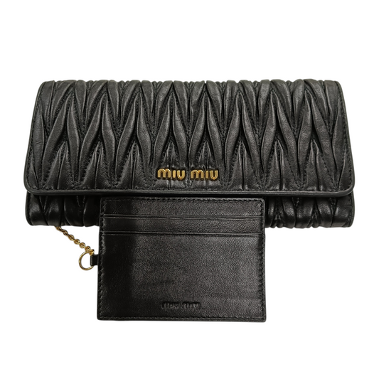 MIU MIU Wallet Black