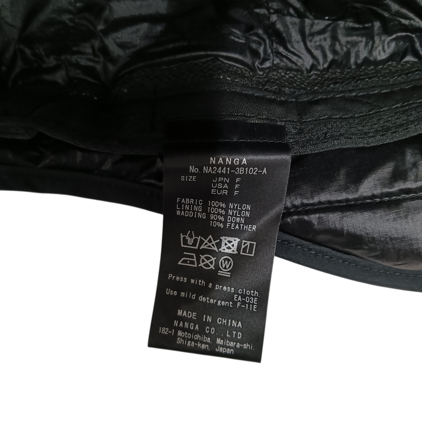 NANGA Cap Black Aurora Tax Brown DuckBill
