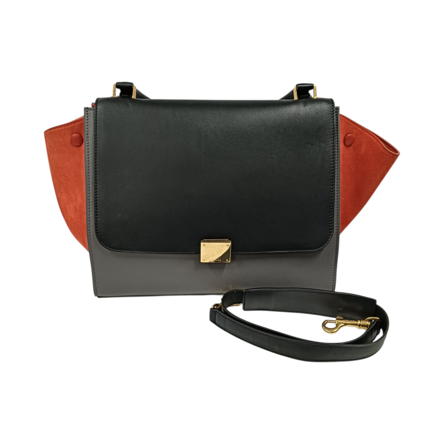 Celine 2Way Bag Trapeze Medium F-CE-0163 Rank (B)