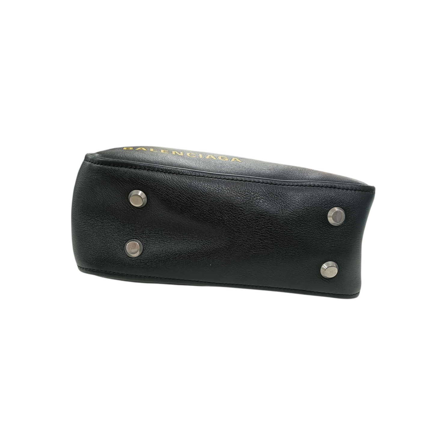 BALENCIAGA 2Way Bag Triangle Duffle Bag 1060 Y 535269 Black/Yellow 476975