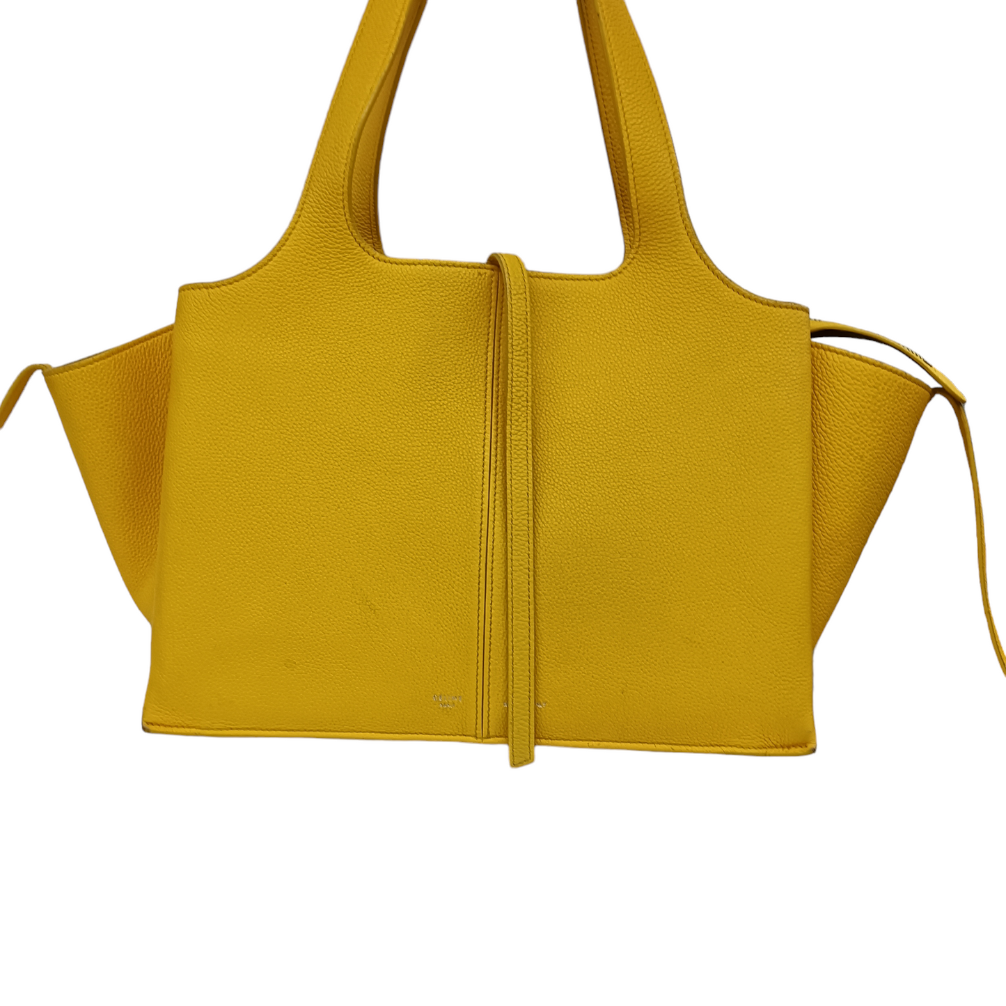 CELINE Handbag TRI FOLD SMALL 179043 Yellow