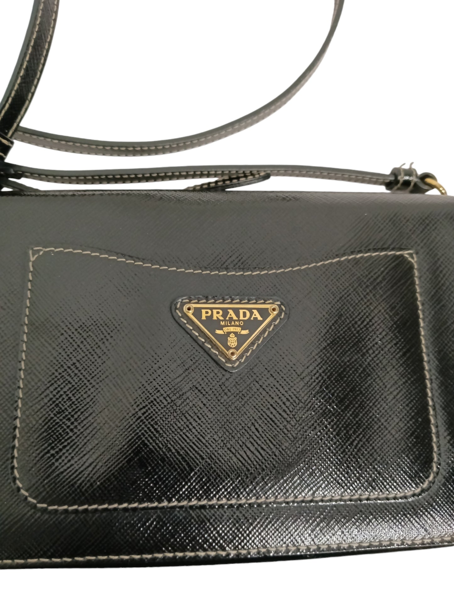 PRADA SHOULDER BAG BLACK 180 BT0829 RANK(B)