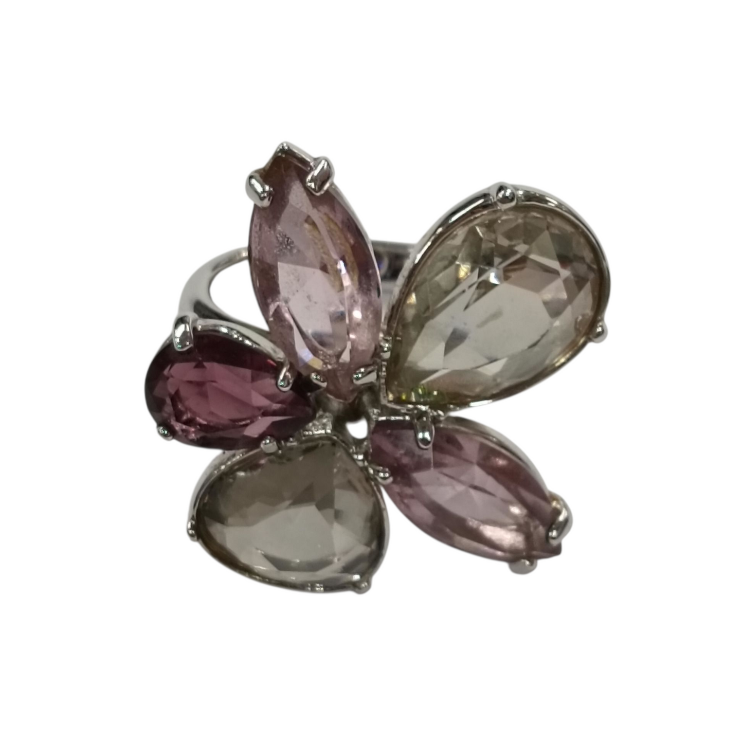 Swarovski Ring Purple/Silver Size 58