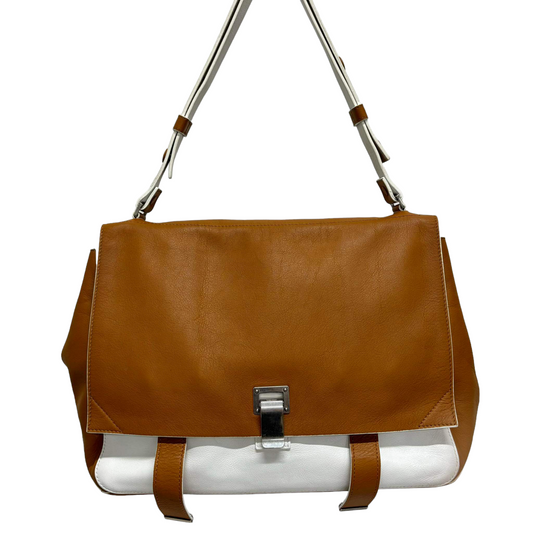 Proenza Schouler Handbag Brown/White PS Courier