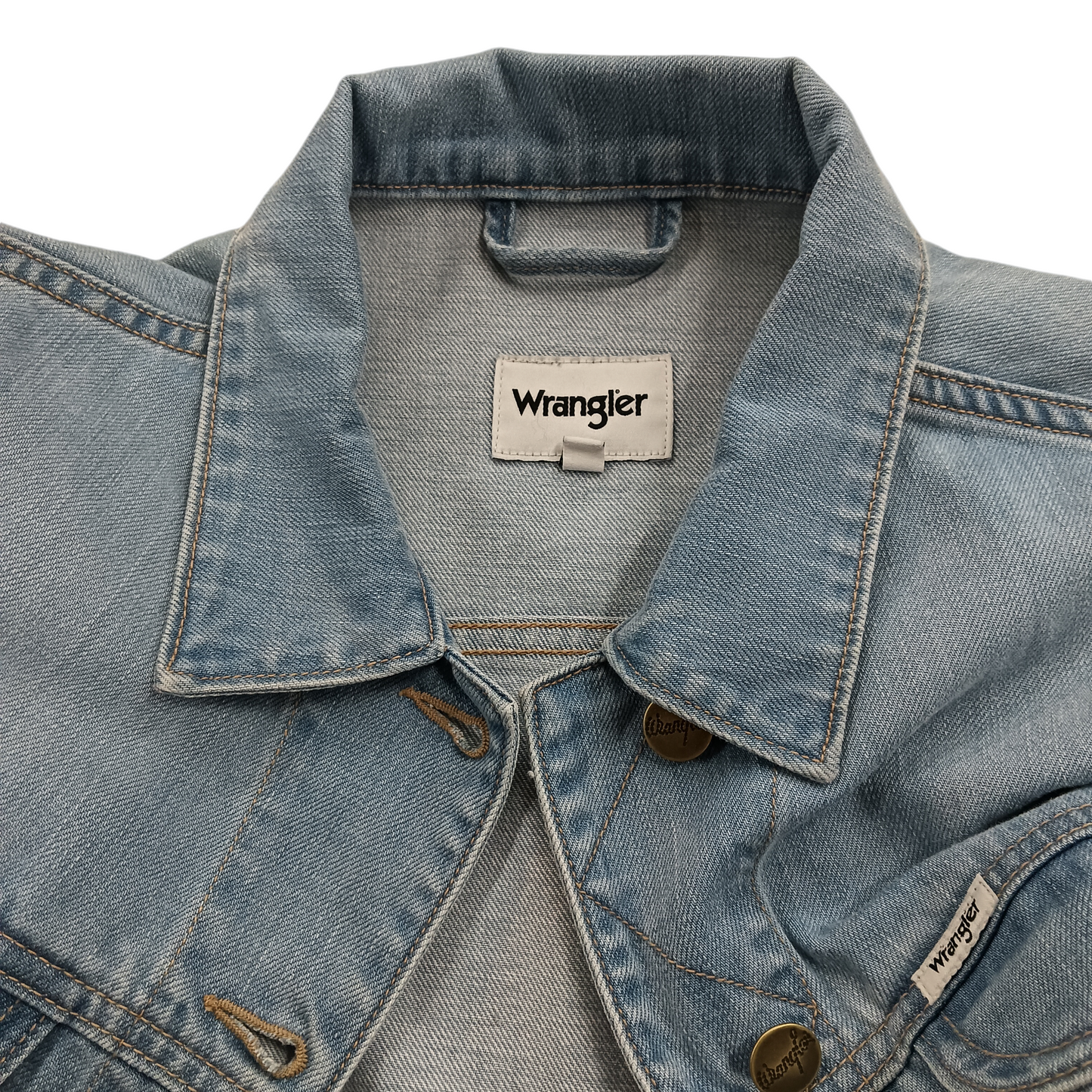 WRANGLER DENIM JACKET SIZE M SKY BLUE