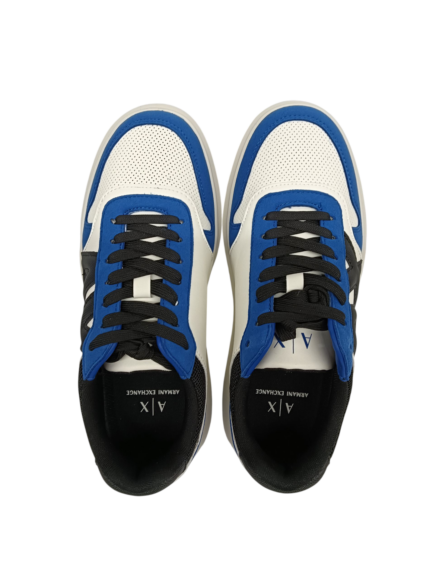 ARMANI EXCHANGE Sneaker Size 40 XUX220 Mens Black/Blue